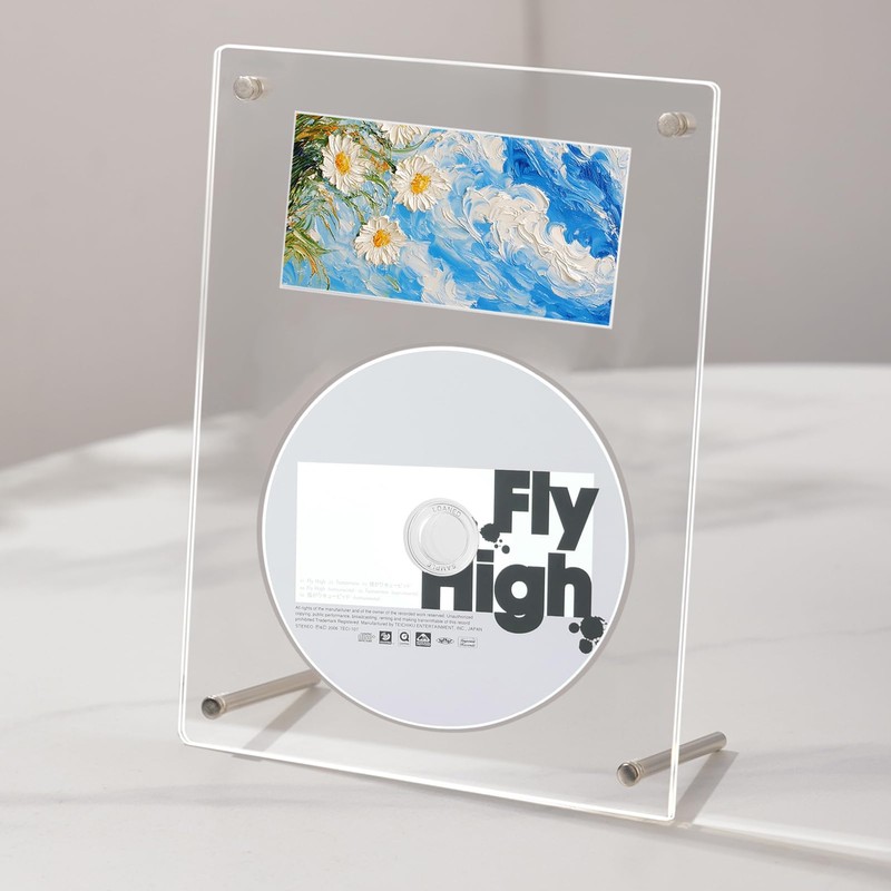 CD Frame Display Case 21*14.5cm Solid Acrylic CD Double Display