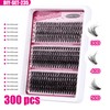 Epzia Lash Clusters 30D+40D+50D - 300pcs Eyelash 10-18mm D Curl