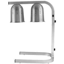 Winco Bulb Professional Free Standing Heat Lamp, Twin,Aluminum