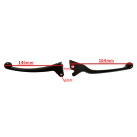 Wolf Lucky/Lucky II Left and Right Brake Handle Set. Fits Wolf Brand Scooters Models. May Also fit Other Chinese Scooters, Mopeds, ATV's, Motor Cross, Pit Bikes, 4 Wheelers, 3 Wheelers