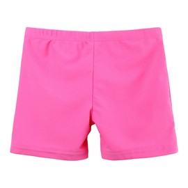 TFJH E Swim Shorts for Girls Kids UPF UV 50+ Beach Board Shorts Trunks Size 7-8 315 HotPink 8A