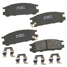 Bendix Bendix Premium SBC471 Ceramic Rear Brake Pads for Subaru Impreza 1996-1993, Impreza 1999-1998, Legacy 1999-1990, SVX 1997-1992