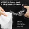 6in1 Trauma Shears, Stainless Steel Pocket Scissors Glass Breaker Emergency