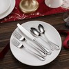 KEAWELL Pearl Edge Premium 20-Piece Refined Bead Silverware Set, 18/10