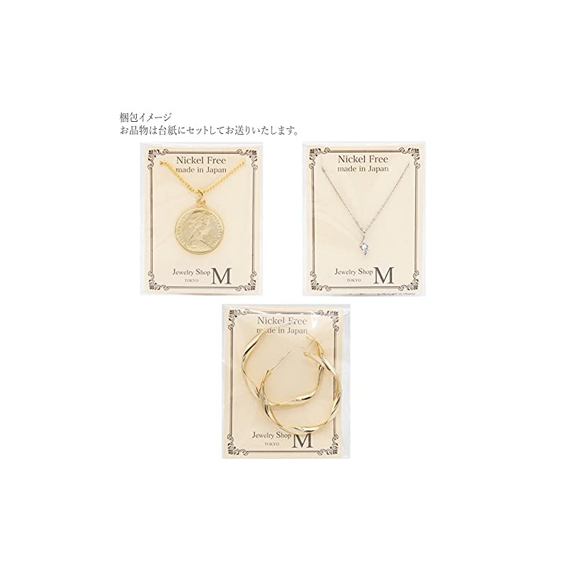 細線トライアングル＆3連リングイヤリング カラー：ゴールド (e0108-G)