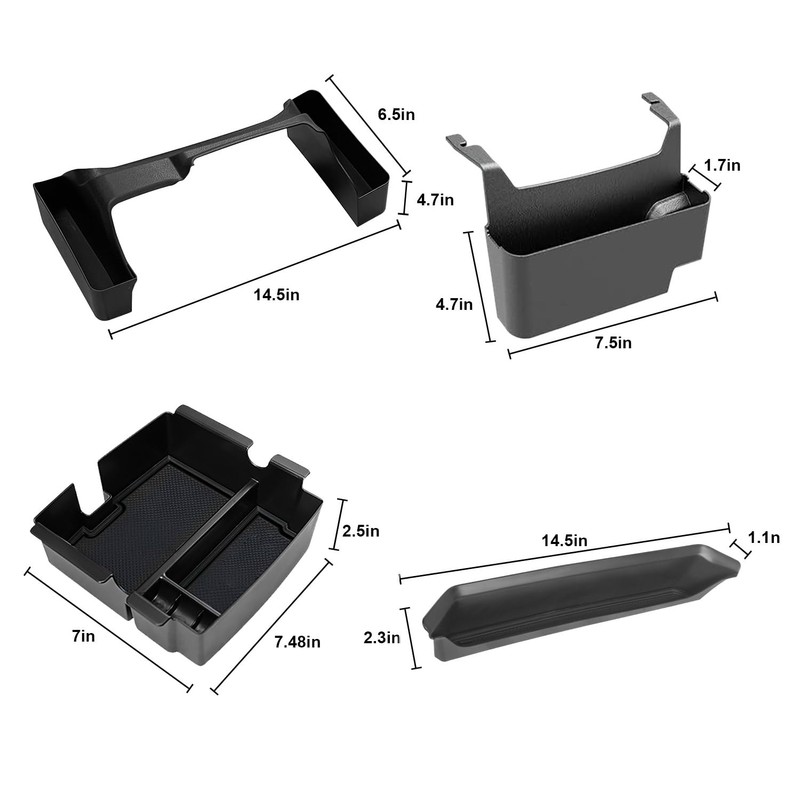 Center Console Organizer Fit for 2024 2025 Jeep Wrangler JL