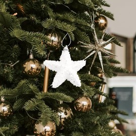 Christmas Tree Decoration Pendant Gift Star Wedding Hanging Ornament Romantic Anniversary Engagement Decor Ideas Xmas Valentines Day Ornament for Mini Tree Christmas Ornament Pendant Home Party Decor