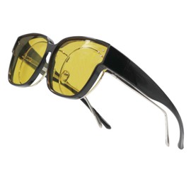 Long Keeper Polarised Over-Glasses Sunglasses, Oversized Fit Over Sunglasses for Women Men Wrap Around Sunglasses UV Protection for Driving Cycling