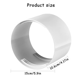 TOPJOWGA Air Conditioning Exhaust Hose, Air Conditioning Exhaust Hose Adapter Diameter 150 mm, Exhaust Hose Connection, Air Conditioning Equipment Accessories for Portable Exhaust Hose Air
