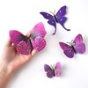 KUUQA 36 Pieces 3D Butterfly Wall Stickers Wall Butterflies Girls