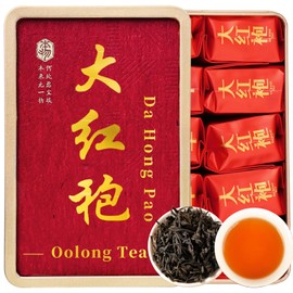 XIXICHA Dahongpao Oolong Tea Rock Tea 80g/2.82oz 8g*10bags Chinese Loose leaf Tea Big Red Robe Strong Flower Aroma Wuyi Mountain Da Hong Pao 大红袍 乌龙茶 茶叶 福建武夷山岩茶 独立包装袋泡