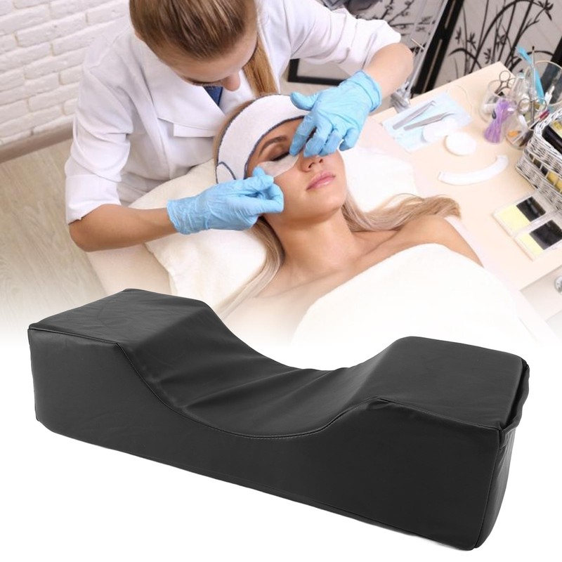 U Shaped Lash Extension Pillow with Side Pocket Memory Foam