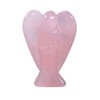 Justinstones Carved Rose Quartz Peace Angel Pocket Guardian Angel Healing