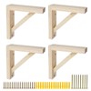 UTALIND 4 Pcs Rustic Shelf Brackets, 5.91" x 5.91" Solid