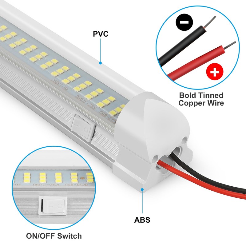 Linkstyle 12V Interior LED Light Bar, 108 LEDs with ON/Off