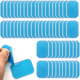 Ksvaye Pack of 60 EMS Gel Pad Replacement Abs Trainer Gel Pads Abs Six Pack Trainer Hydrogel Pads for EMS Training Device Abdominal Trainer Electric Muscle Stimulation (60 x 40 mm)