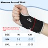 NuCamper Breathable Wrist Support Wrist Bandage with Metal Splint Stabiliser