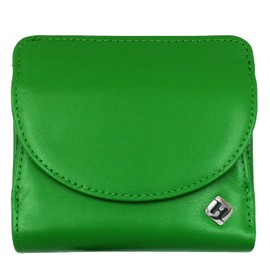FreeHaveFun Women's Purse Small Many Compartments Leather Green with RFID Blocker, Green, Minimalist
