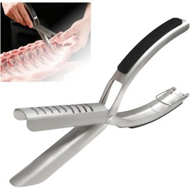 Rib Membrane Removal Tool, Rib Prep Tool, BBQ Rib Skinner, Stainless Steel Rib Membrane Remover Tool, Ergonomic Design for Effortless BBQ Rib Preparation