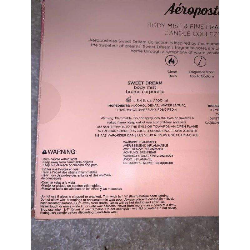 Aeropostale New Aeropostale Sweet Dream Spa Set Body Mist &