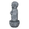 Ebros Gift Lucky Japanese Jizo Bosatsu Monk Holding Staff and