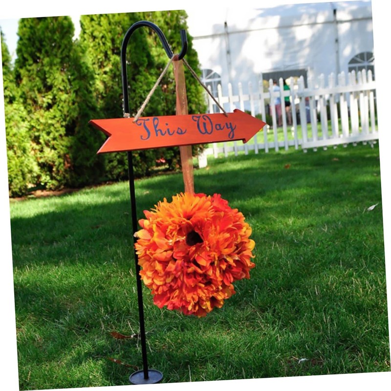 Sosoport Shepherd Hook for Outdoor Hanging Durable Garden Stake Hanger