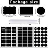 290 pcs Chalkboard Labels,Removable Blackboard Label Stickers,3 Assorted Shapes,with 2