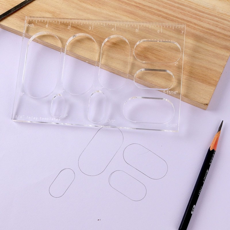 Elliptic Inlay Router Jig Template Tool Oval Key Inlay Decorative