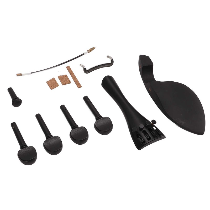 Violin Fiddle Accessories Kit Replacement Parts Metal Wooden for 4/4
