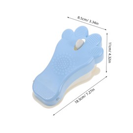 Baluue Foot Scrubber Shower Tool with Cups for Cleaning Gentle Exfoliating Brush for Pregnant Women for Home Gym and Travel Use