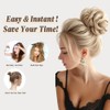 XFSRG Bun Hairpiece with Elastic Band, Hair Extensions, Girls' Hairpieces