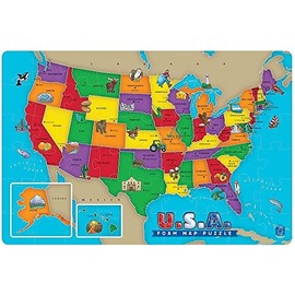 Educational Insights U.S.A. Foam Map Puzzle