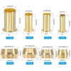 PATIKIL 120 Pcs Brass Compression Fittings Assortment Kit, 1/4" 5/16"