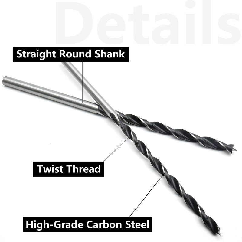Jersvimc 7Pcs 300mm 12 Extra Long Drill Bit Set, Long