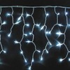 LightsGo Waterproof Cool White Icicle Christmas Fairy Lights 120 Lights