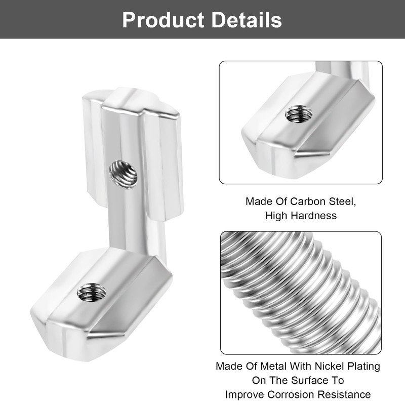 T-Nut Inner Angle Pack of 10 Inner Angle Connector 4040