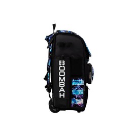 Boombah Superpack Hybrid Rolling Bat Bag - USA Banner Bat Pack Black/Royal Blue/White - Wheeled & Backpack Version