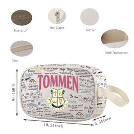 Lywjyb Birdgot Tommen College Clear Makeup Bag Romance Book Lover Gift Literary Merch for Reader (Tommen Cbag)