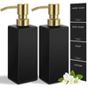 GMISUN Gold Soap Dispenser, Black Soap Dispenser Bathroom with Stainless