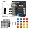MAEZOE 6 Way 12V Fuse Box with LED Indicator, Heavy