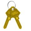 Salsbury Industries Aluminum Mailboxes Key Blank, Pins 5, PK50, Brass
