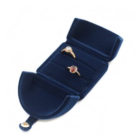 iSuperb Jewellery Box for Wedding Flannel Gift Box for Rings Necklace Earrings Engagement Marriage Proposal Decorative Ring Jewellery Gift Box, Fabric Silver Flannel