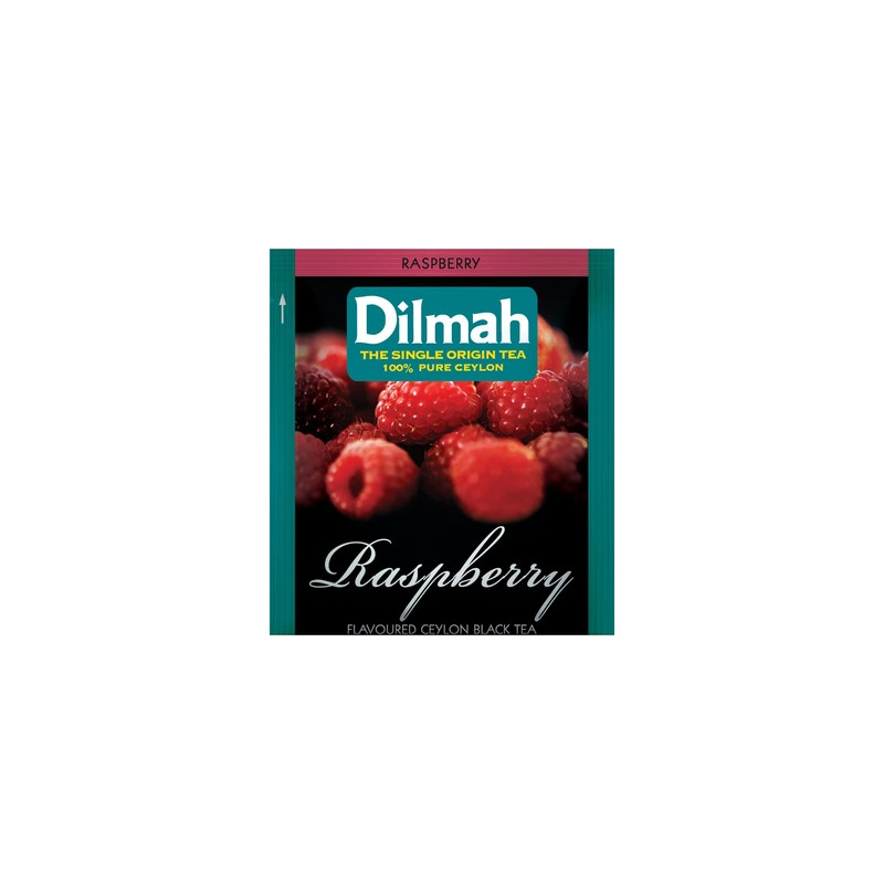 Dilmah Raspberry Flavoured Ceylon Black Tea - Caja con 20