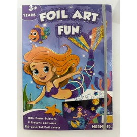 CutteeyFyry Foil Art Fun Craft Kit for Kids (Mermaid)