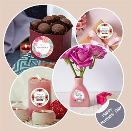 500Pcs Mother's Day 1.5inch for Kids Labels Waterproof Vinyl Decals Decoration for Holiday Decals Party Supplies Reward Gifts
