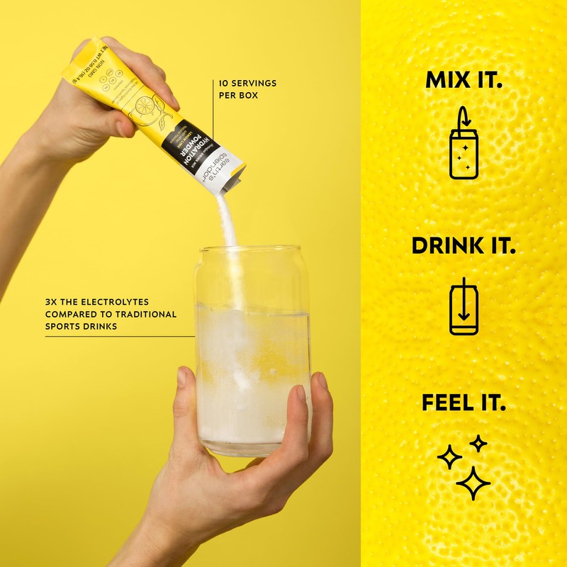 Earth's Splendor Electrolytes Powder Packets Lemon Lime Hydration Drink Mix