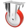 WAGNER Soft fixed castor, diameter 100 mm, height 125 mm,