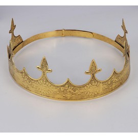 Ｎｏｏｎｈｏｒｓｅ Birthday King Sash Crown & Tiara for Men Birthday Party Decorations Accessories Set for Boy Prince Adjustable Size Dark Gold Black, 2 Pack