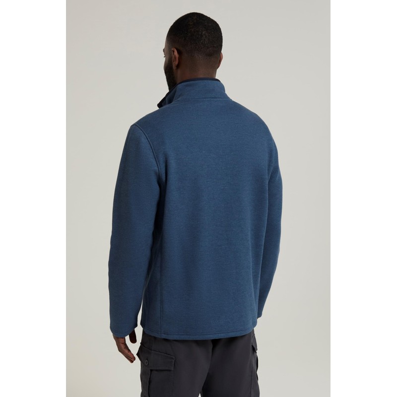 Mountain Warehouse Beta Mens Zip Neck Top Light Blue XL