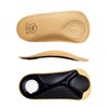 Orthotic leather insoles with longitudinal and transverse arch support, Kaps